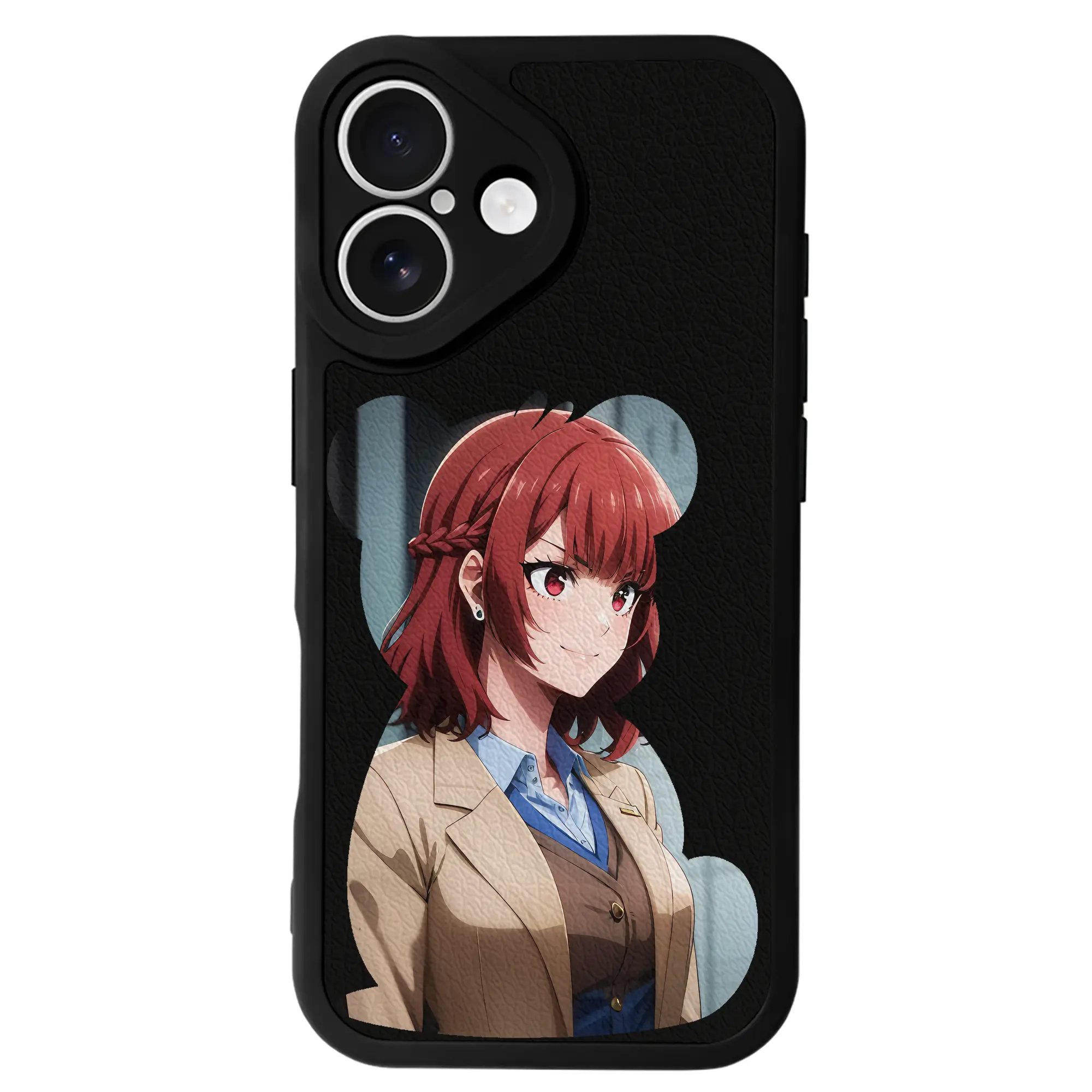 ブルーロック グッズ 帝襟 安里 - IPhone 16シリーズ対応 ・ シリコンスマホケース ・ レザー調 ・ 高精度フィット ・ 耐衝撃 ・ ワイヤレス充電対応 ・ 精密カット